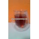 200ml clear high quality double wall glass,borosilicate glass cup